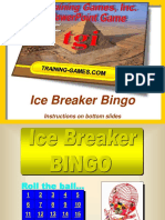 Ice Breaker Bingo Game A