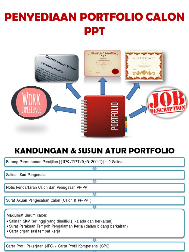 Penyediaan Portfolio Calon Ppt R Pdf