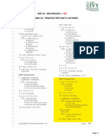 EAP 1A Quiz Lesson 12 Practice Test Unit 3 My Body