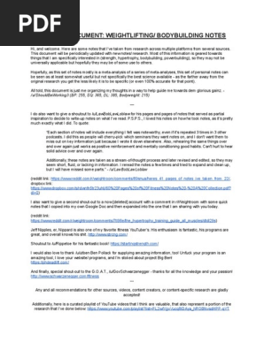 Omnibus Weightlifting and Bodybuilding Notes, Second Edition, 03-21-19 (1)