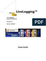 Setup Guide: Live Logging & Extranet Dashboard