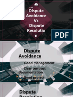 Dispute Avoidance Vs Dispute Resolutio N