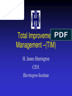 Total Improvement Management - (TIM) : H. James Harrington