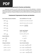 Trigonometric Function and Identities