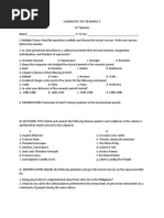 Summative Test in Mapeh 9 (third quarter)