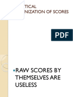 Statistical Organization of Scores