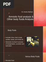 Amniotic Fluid and Other Body Fluids