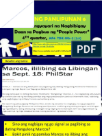 DEVICES - AP6 - 4TH QUARTER, WEEK 2 - Mga Pangyayari Na Nagbibigay Daan Sa Pagbuo NG "People Power"