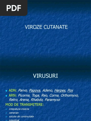 Viroze Cutanate