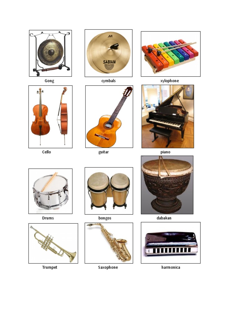 Musical Instruments List | PDF