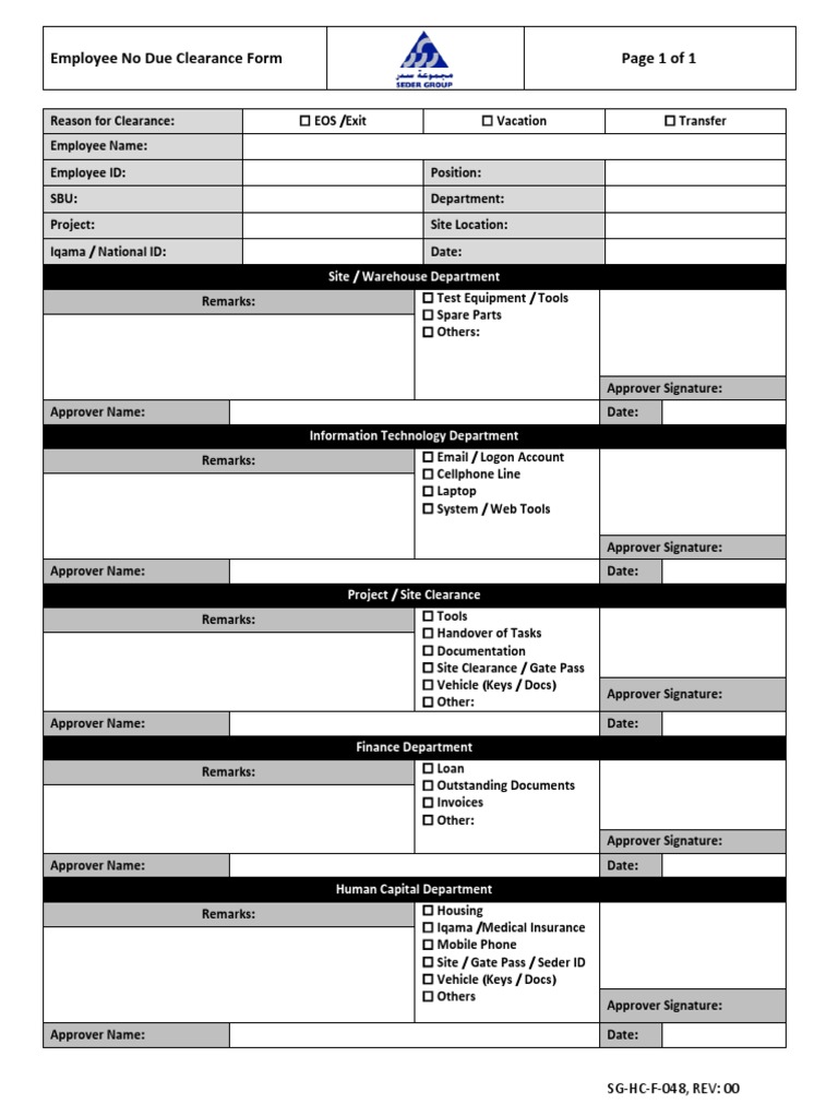 sg-hc-f-048-employee-no-due-clearance-form-pdf-telecommunications