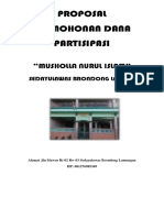 Proposal Sumbangan Dana Musholla - Masjid