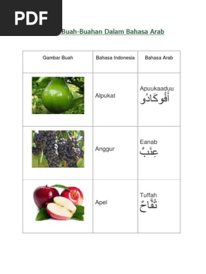 Buah Bahasa Arab Pdf