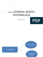 Osteoporosis, Rickets and Osteomalacia