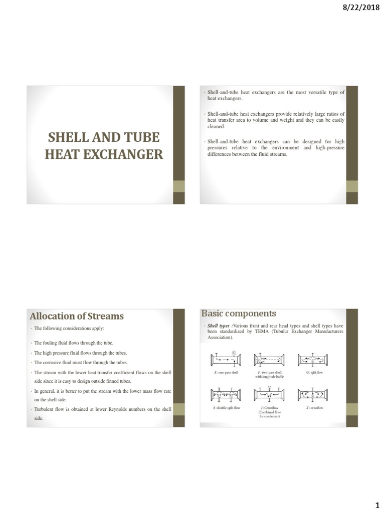 Shell and Tube Heat Exchanger | PDF | Heat Exchanger | Pipe (Fluid ...