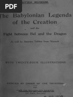 Wallis Budge E A The Babylonian Legends of The Creation 1921