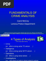 Fundamentals of Crime Analysis: Carol Mccoy Lenexa Police Department