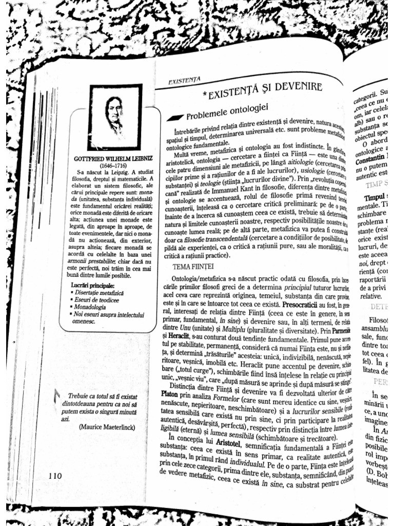 Existenta Si Devenire | PDF