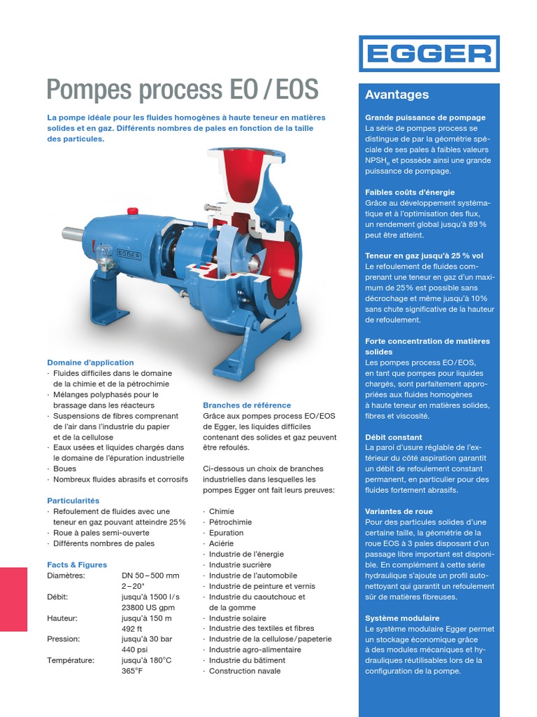 Pompe Egger | PDF | Fluide | Pompe