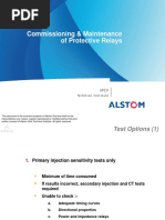 Commissioning & Maintenance of Protective Relays: Technical Institute