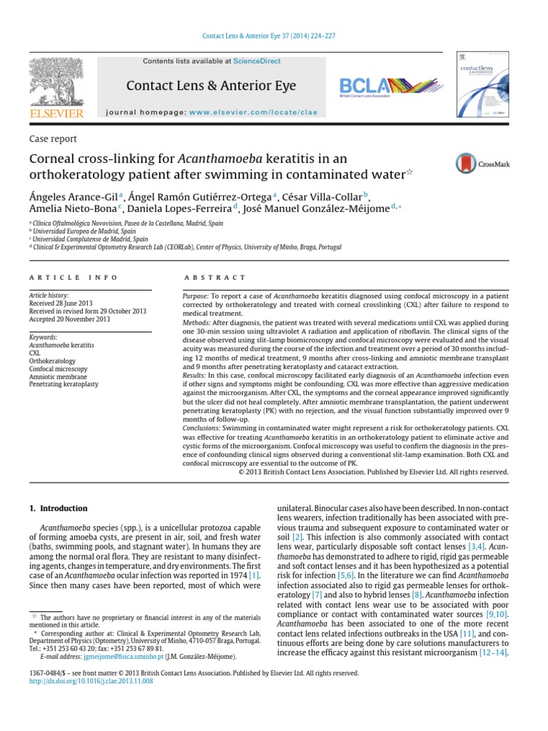 Contact Lens & Anterior Eye PDF Contact Lens Ophthalmology