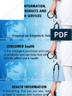 Health Information, Products and Services 