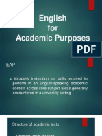 Academic Text Structure Presentation