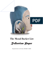 The Moral Bucket List: Reflection Paper