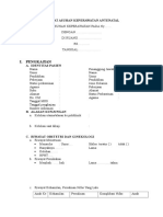 Format Asuhan Keperawatan Antenatal