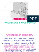 Eksodonsi: Anestesi Lokal & Ekstraksi Gigi