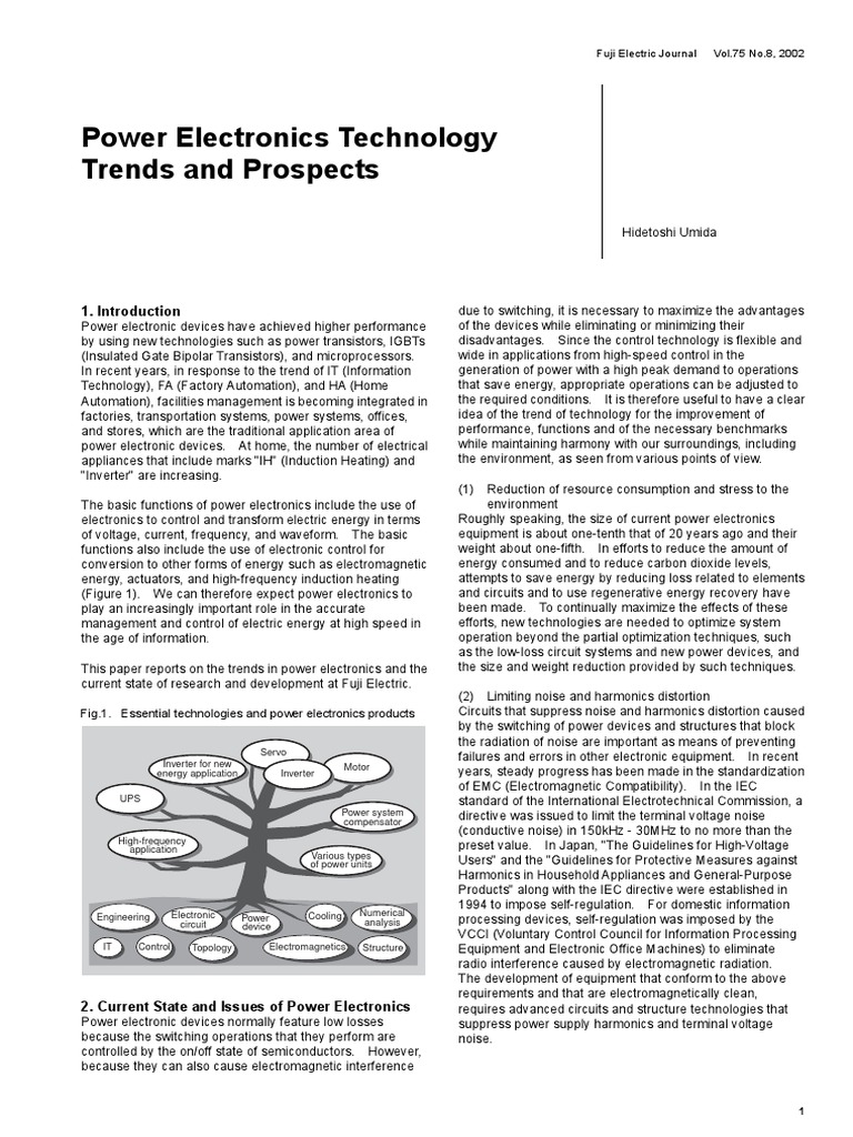 Power Electronics Technology Trends and Prospects | PDF | Power ...