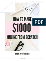 How To Make $1000 A Month Online From Scratch