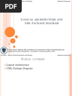 Logical Architecture Diagram and UML Package Diagram