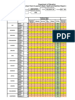 SF8 School Form 8 Learner's Basic Health and Nutrition Report