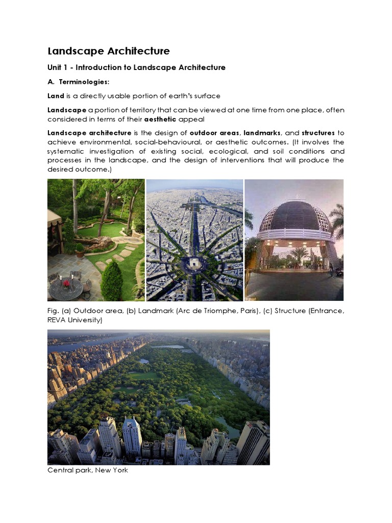 Unit 1 - Introduction To Landscape Architecture | PDF | Renaissance ...