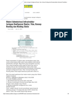 Materi Administrasi Infrastruktur Jaringan Konfigurasi Router, Vlan, Konsep Routing Dan Routing Static - Informasi Pendidikan