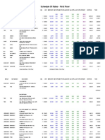 Schedule of Rates - First Floor