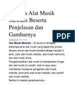 11 Jenis Alat Musik Melodis Beserta Penjelasan Dan Gambarnya