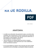 Radiología de La Rodilla.
