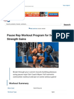 Pause Rep Workout Program For Serious Strength Gains