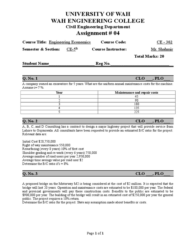Assignment 4 Economics | PDF | Business