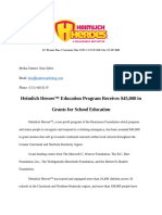 Heimlich Heroes™ Education Program Receives $45,000 in Grants For School Education