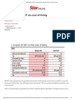 Real Impact of GST On Cost of Living - Business News - The Star Online PDF