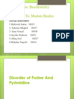 Disorder of Purines and Pyrimedines