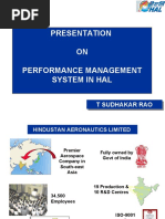 Presentation ON Performance Management System in Hal: T Sudhakar Rao