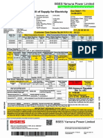Bill of Supply For Electricity: Tariff Category:Domestic (Residential)