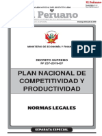 Plan Nacional de Competitividad