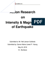 Action Research On Tearthquake