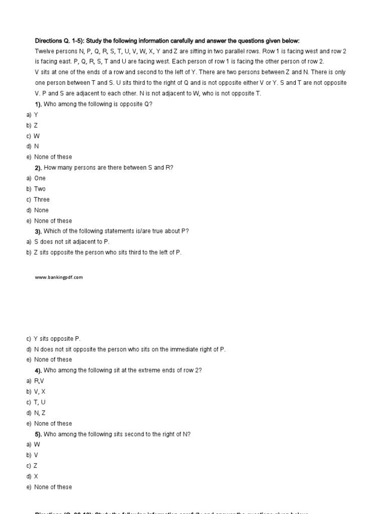 1000 Reasoning Quest Question Alphabet