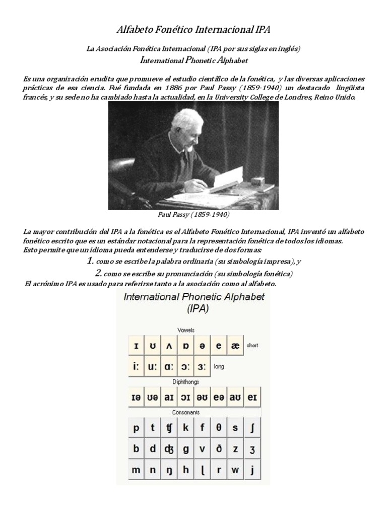 Alfabeto Fonético Internacional IPA | PDF | Fonética | Lingüística